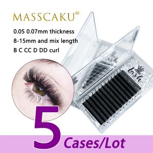 Eyelashes 5case/lot Top quality Y type false eyelashes 0.07 thickness synthetic fiber materials eyelashes extensions wholesale price OEM