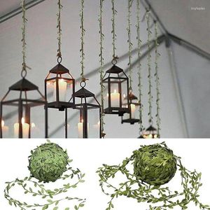 Decorative Flowers Artificial Greenery Garland Realistic Leaf Vines Fake Hanging Dangling Vine Ornaments Wedding Party Wreath DIY Craft