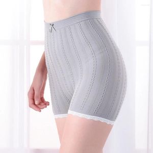 Kvinnors trosor Kvinnor Säkerhetsbyxor Thin Breattable Non-Curling Boxer Shorts Hög midja Kort Elastisk fyrhörnlagskjol