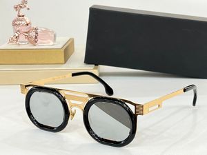 Óculos de sol de design para homens mulheres h03 moda especial verão elegante estilo de lazer de rua anti-ultravioleta placa de metal armações irregulares óculos caixa aleatória