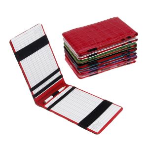 Aids PU Leder Golf Scorecard Halter Keeper Golf Score Wallet Yard Book Cover Taschenbuch Scoring + 2 Golf Score Cards + 1 Bleistift Geschenk