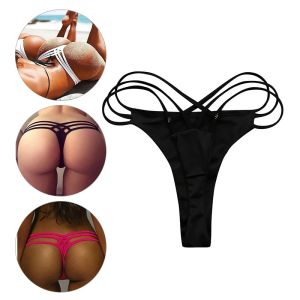 Çapraz kayış mayo seksi bikinis dip kadınlar moda mayo bikini külot cheeky tanga bikini dipleri yüzmek