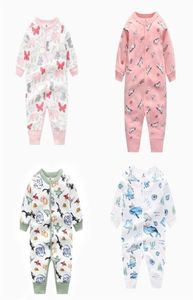 Baby Clothing Boy Girl Clothes Cartoon Long Sleeve Jumpsuit nyfödd unisex nyfödd pyjamas spädbarnsdräkt 20102828588237311