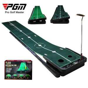 AIDS PGM MINI GOLF Sätt tränare 360 ​​° Justerbar lutning Golf Putter Green med Ball Fairway Indoor Office Putt Practice Mat