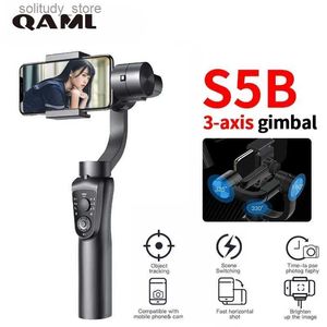 Stabilizatory S5B Smartfon Universal Stabilizator 3-osiowy mobilny uniwersalny staw odpowiedni dla iPhone 14 Pro Max YouTube Tiktok Vlog Nagrywanie wideo Q240319