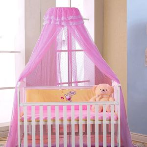 Baby sovrum gardinnät myggnät för spjälsfödda spädbarn säng canopy tält bärbar babi barn sängkläder rum dekor netting 240311
