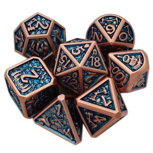 スタイル7 PCS Galaxy Metal D Dice Dnd Polyhedral Set for Prolyingゲームパスファインダー240312