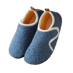 Pantofole Fuzzy House per donna uomo indoor chiuso sul retro leggero e accogliente fodera in pelliccia sintetica a piedi nudi con supporto