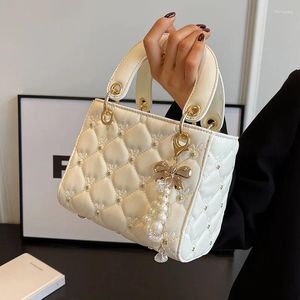 Totes Handbag 2024 Women High Quality Fashion Classic Quilted Square Handle Bag Crossbody Shoulder Bags