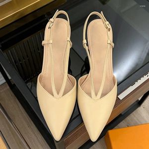 Dress Color 948 Shoes Solid Pointed Buckle 6.5cm Comfortable Women's High Heels 52238