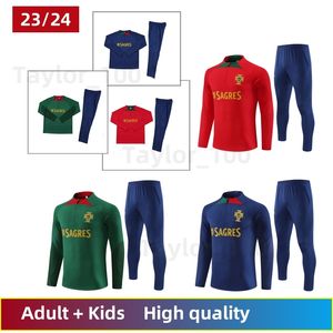 2023 2024 Portugal tracksuit JOAO FELIX soccer jerseys training suit RUBEN NEVES BRUNO RONALDO FERNANDES 23/24 Portuguese Football training kit