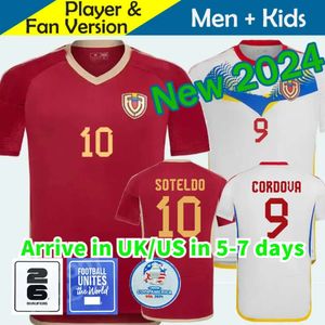 2024 Venezuela Maglia da calcio Nazionale RONDON 24 25 SOTELDO SOSA RINCON CORDOVA CASSERES BELLO JA.MARTINEZ GONZALEZ OSORIO LA SUA Maglia da calcio