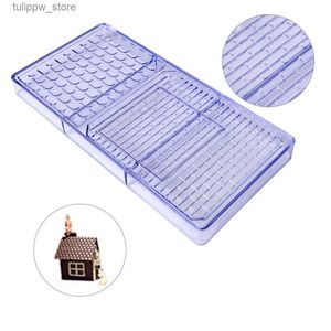 Pişirme Kalıpları Ücretsiz Nakliye Plastik Noel Evi ŞEKİL ÇİKOLATA KALILIĞI DIY Bakeware kalıbı CC0031 L240319