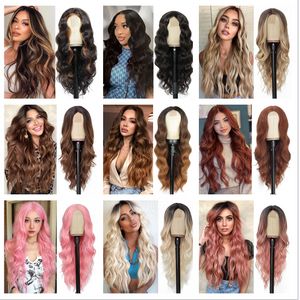 Long Deep Wave Full Lace Front Wigs Human Hair curly hair 16 styles wigs female lace wigs synthetic natural hair lace wigs fast shipping