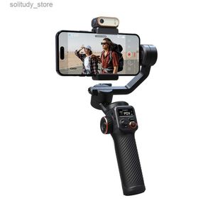 Stabilizzatori Hohem iSteady M6 kit stabilizzatore giunto universale portatile treppiede selfie adatto per smartphone con luce di riempimento magnetica AI video a colori Q240320