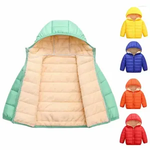 Piumino moda giacche invernali per bambini per ragazze adolescenti caldo parka per bambini ragazzi soprabito infantile cerniera con cappuccio esterno rosso