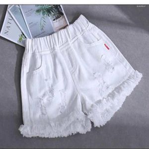 Shorts Sommer Mädchen Denim Kinder Strand Lose Hosen Für Kinder Quaste Teenager Hosen Zerrissene Baby Jeans 2 4 6 8 10 12 jahre