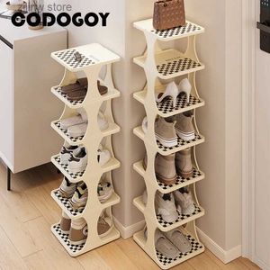 Storage Holders Racks Shoe Shelf Layered Partition Multilayer Household Simple Storage Artifact Saving Space Shoe Cabinet Shoe Organizer And Storage Y240319