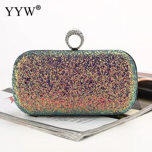 Sequin Evening Clutch Bag WomenS Crossbody Shoulder Bags Party Banquet Clutches Fashion Mini Lady Wedding Glitter Purse Wallets 240315