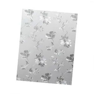 Window Stickers Privacy Film Flower Shape Heat Blocking Tinting For El Bathroom Door Home Living Room Cafe