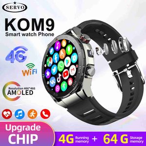 Armbanduhren Original 4G 64G Smart Watch Ultra Männer Google Store Google Play Karte SIM Slot Wasserdichte Bluetooth Sport Android telefon Video Kamera 240319