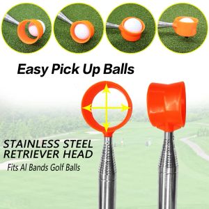Aids 9ft/12ft Golf Ball Retriever 10 Sections Stainless Steel Telescopic Ball Picker Pick Up Grabber Extandable Golf Training Aids