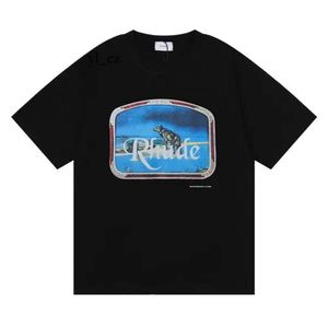 Rhude camisa designer t camisa dos homens camisetas mulheres impresso luxo homem t-shirt de alta qualidade moda tendência marca camisa solta confortável conforto 100% puro cotto 7968