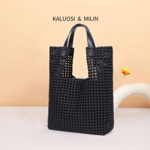 Shop design handbag wholesale retail Large Capacity Underarm Bag New Fashionable and Trendy Portable Woven High-end Shoulder