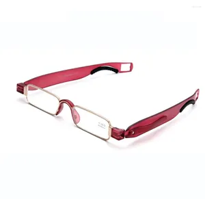 Óculos de sol de luxo óculos de leitura mulheres full-rim portátil dobrável ultraleve graça anti blu faitgue com caso 1 1.5 2 2.5 3 a 4