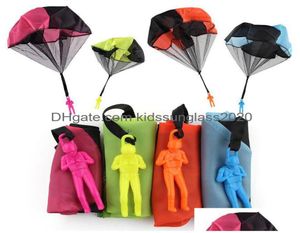 Novel Games Hand Parachute Kids Throwing Toy Mini Soldier Children Outdoor Play Sports Toys Drop Delivery Gifts GAG DHOFN4985582