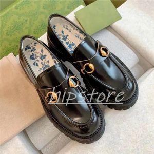 Designer Dress Shoe Lug Sole Bee Loafer Luxury Women Platform Shoes Black Red Canvas Rubber Ladies High Quality Genuine Leather Embroidery Casual Shoes Size 35-41