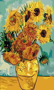 Van Gogh Vase med tolv S Fine Art Giclee Canvas Print Art On Canvas Wall Art Oil Målning Poster Picture Office Home Decor7627480