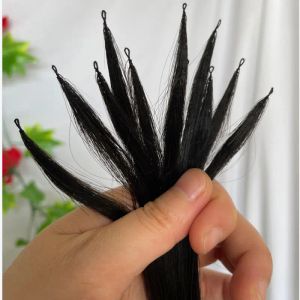 Extensions Feather Hair Extension 200pc/Lot Silky Straight Hair Extensions 1824inch 100% Human Hair Extensions For Women Natural Color