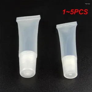 Depolama Şişeleri 1-5pcs 10ml Dudak Parlatıcı Tüpler Yumuşak Makyaj Sıkıştırma Alt Bottling Net Plastik Tüp Konteyner Araçları