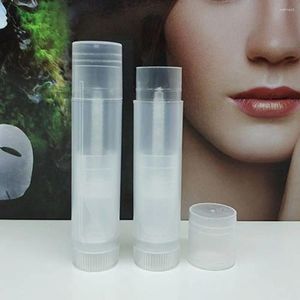 Bottiglie di stoccaggio Vendita 10 pezzi Vuoti 5g Rossetto Contenitori cosmetici trasparenti Tubi per labbra