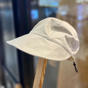 Beralar Anti-ultraviyole büyük ağzına kadar kötü şapka yaz moda All-Match bayanlar sunhat katlanabilir bahar ve sonbahar açık gezi erkek balıkçılık şapkası