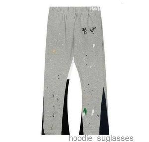 Mens Graffiti Pants Galleryse Depts Womens Sweatpants Galleryes Depts Salpicado Carta Imprimir Mans Casal Solto Versátil Casual Reto BPDXC