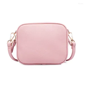 Bag Mini Mobile Phone Package Litchi Grain Pure Color Flap Women's Shoulder Good PU Leather Small Square Female