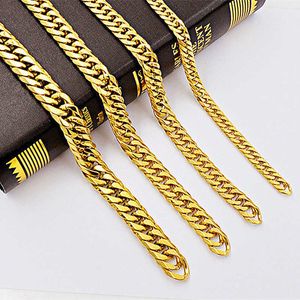 Mode-Design Anhänger Halsketten Tiktok Gold Kette Halskette Männlich Hip Hop Kwai Trend Schmuck Persönlichkeit Einfache Lebendige Schnelle Mädchen