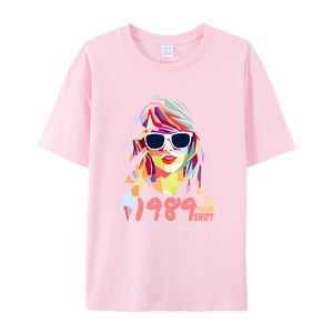 Solid Summer T Shirt for Women Clothing Letter Print O-neck Short-sleeve T-shirt Femme Loose Casual Crop Top 100% Cotton Tee 75