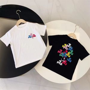 Kids Girls Boys Classic Print Flower Tshirts Fashion Designer Tops Summer Floral Letter Classic T Shirts Girl Boy Luxury Jumper Tees Childrens Baby Clothing