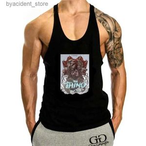 メンズタンクトップThing Thing V.13 Tank Top Men White Movie Poster All Sevelesss S-3XL印刷カジュアルタンクトップメンズメンティーHOT 2024ファッションL240319