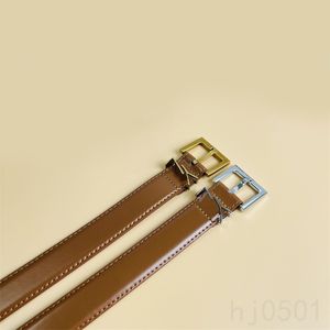 Trendy designer belts summer casual width 3cm fashion ornament thin woman color belt for man jeans leash gurtel black leather bronze buckle hj064 H4