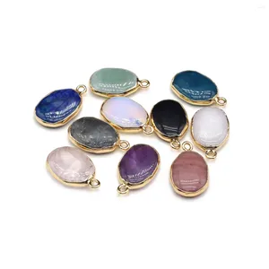 Pendant Necklaces Natural Stone Oval Shape Gemstone Exquisite Charms For Jewelry Making Diy Bracelet Necklace Earrings Accessories Gifts