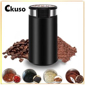 Grinders Cikuso Coffee Beans Grinder Machine Mini Electric Coffee Grinder Cafe Grass Nuts Herbs grãos de pimenta Spice Flour Mill EU/UK Plug