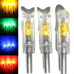 Ferramentas 3pcs Besta Iluminada Nock Auto LED Nock Caça Iluminação Final Cauda para .300inch 7.62mm Dentro de Diâmetro Carbon Fiberglass Arrow