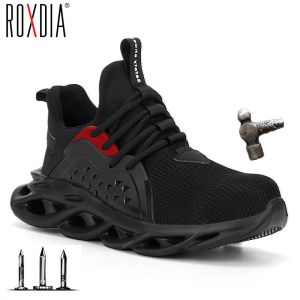 Akcesoria Dropshipping Stalowe palce u nogi buty bezpieczeństwa Buty Bugi trampki Kobiety Buty plus rozmiar 3648 Oddychający na zewnątrz marka Roxdia RXM164