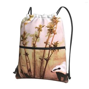 Zaino Vulture Verses Badger - DePace Zaini portatili Borsa con coulisse Pacchetto casual Borse per libri tascabili per sport Uomo Donna