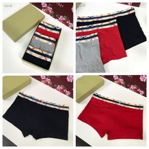 marchio designer marchio mutande sexy pantaloncini casual cortometraggi biancheria bianche e traspiranti di lusso da 3 colori boxer con scatola