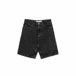 Shorts masculinos garoto grande y2k calça harajuku hip hop desenho animado bordado gráfico bordado de jea